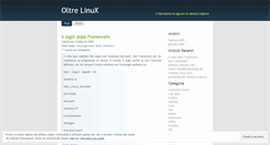 Desktop Screenshot of oltrelinux.wordpress.com