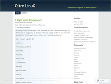 Tablet Screenshot of oltrelinux.wordpress.com