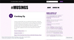Desktop Screenshot of hashtagmusings.wordpress.com