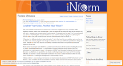 Desktop Screenshot of informhealth.wordpress.com
