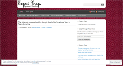 Desktop Screenshot of expectcrap.wordpress.com