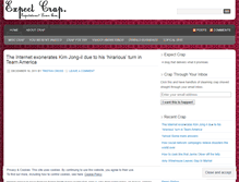 Tablet Screenshot of expectcrap.wordpress.com