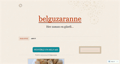 Desktop Screenshot of belguzaranne.wordpress.com