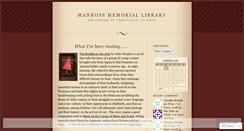 Desktop Screenshot of manrossmemoriallibrary.wordpress.com