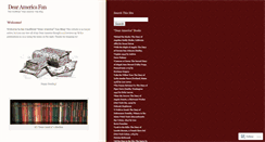 Desktop Screenshot of dearamericafan.wordpress.com