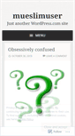 Mobile Screenshot of mueslimuser.wordpress.com