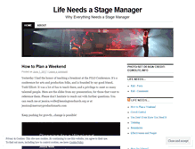 Tablet Screenshot of lifeneedsastagemanager.wordpress.com