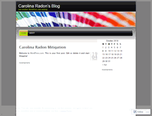 Tablet Screenshot of carolinaradon.wordpress.com