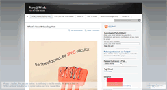 Desktop Screenshot of partyatwork.wordpress.com
