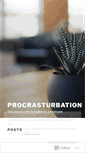 Mobile Screenshot of procrasturbation.wordpress.com