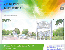 Tablet Screenshot of dennisportrevitalizationcommittee.wordpress.com