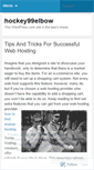 Mobile Screenshot of hockey99elbow.wordpress.com