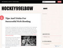 Tablet Screenshot of hockey99elbow.wordpress.com