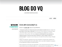 Tablet Screenshot of blogdovq.wordpress.com