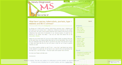 Desktop Screenshot of newlydiagnosedms.wordpress.com