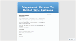 Desktop Screenshot of colegioaleman.wordpress.com