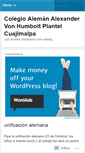 Mobile Screenshot of colegioaleman.wordpress.com