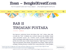 Tablet Screenshot of ihsancreation.wordpress.com