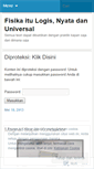 Mobile Screenshot of lihatfisika.wordpress.com