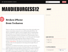 Tablet Screenshot of maudieburgess12.wordpress.com