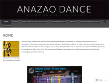 Tablet Screenshot of anazaodance.wordpress.com