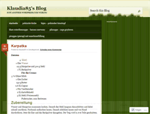 Tablet Screenshot of klaudia85.wordpress.com