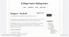 Desktop Screenshot of ihopeyouretakingnotes.wordpress.com