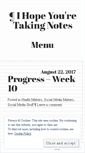 Mobile Screenshot of ihopeyouretakingnotes.wordpress.com