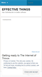 Mobile Screenshot of effectivethings.wordpress.com
