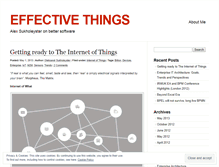 Tablet Screenshot of effectivethings.wordpress.com