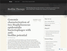 Tablet Screenshot of biofilmtherapy.wordpress.com