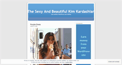 Desktop Screenshot of beautifulkimkardashian.wordpress.com