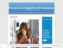 Tablet Screenshot of beautifulkimkardashian.wordpress.com