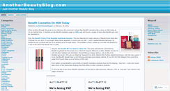 Desktop Screenshot of anotherbeautyblogger.wordpress.com