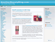 Tablet Screenshot of anotherbeautyblogger.wordpress.com