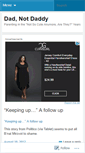 Mobile Screenshot of dadnotdaddy.wordpress.com