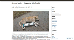 Desktop Screenshot of animaljustice.wordpress.com