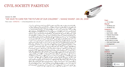 Desktop Screenshot of civilsocietypakistan.wordpress.com