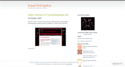 Desktop Screenshot of funnelwebspiders.wordpress.com