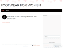 Tablet Screenshot of footwearforwomenr6e.wordpress.com