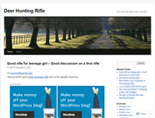 Tablet Screenshot of deerhuntingrifle.wordpress.com