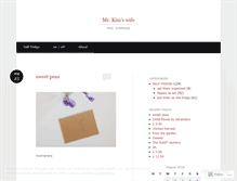 Tablet Screenshot of mrkimswife.wordpress.com