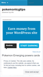 Mobile Screenshot of pokemontcgtips.wordpress.com