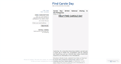 Desktop Screenshot of findcaroleday.wordpress.com