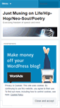 Mobile Screenshot of justmuse.wordpress.com
