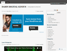 Tablet Screenshot of damndigitalgenius.wordpress.com