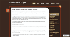 Desktop Screenshot of anupkumargupta.wordpress.com