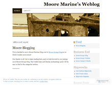 Tablet Screenshot of mooremarine.wordpress.com