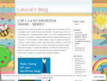 Tablet Screenshot of lulucia.wordpress.com