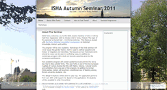 Desktop Screenshot of isha2011turku.wordpress.com